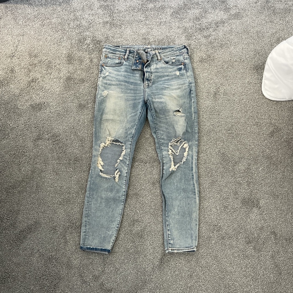 American Eagle Next Level Stretch ripped jeans